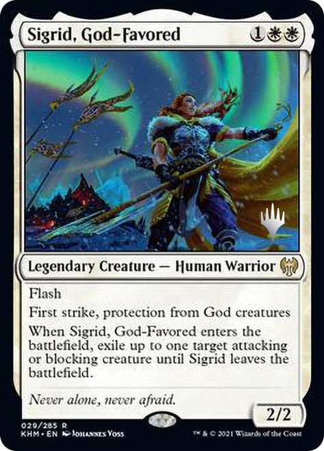 Sigrid, God-Favored (Promo Pack) [Kaldheim Promos] | Boutique FDB TCG