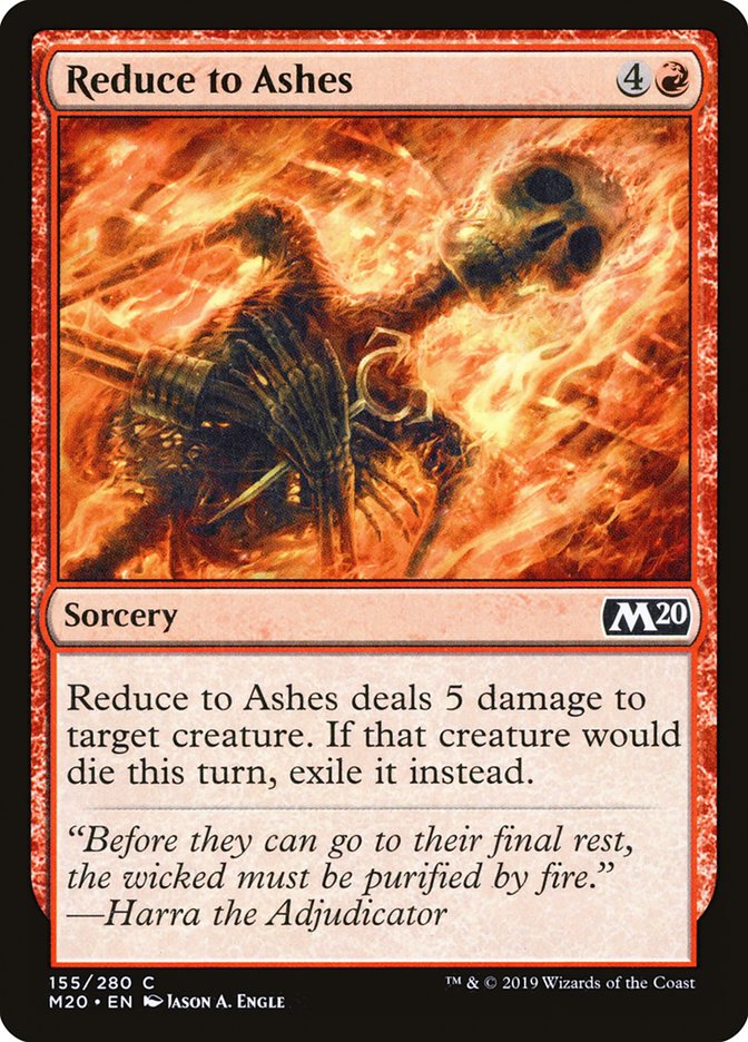 Reduce to Ashes [Core Set 2020] | Boutique FDB TCG