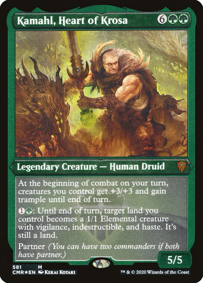 Kamahl, Heart of Krosa (Etched) [Commander Legends] | Boutique FDB TCG