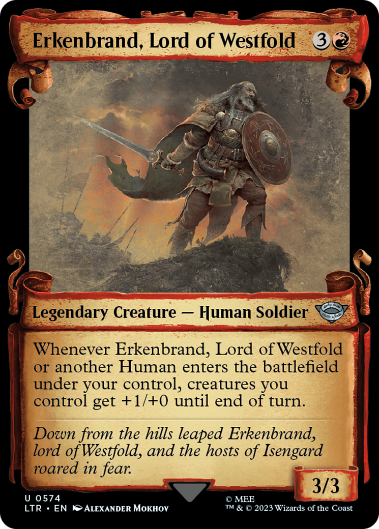 Erkenbrand, Lord of Westfold [The Lord of the Rings: Tales of Middle-Earth Showcase Scrolls] | Boutique FDB TCG