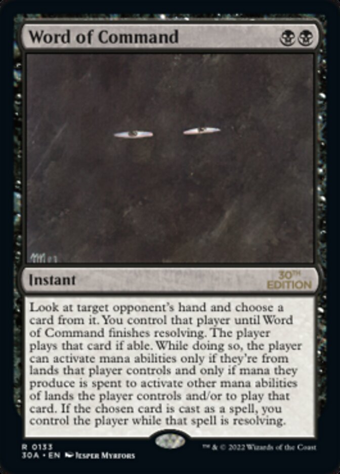 Word of Command [30th Anniversary Edition] | Boutique FDB TCG