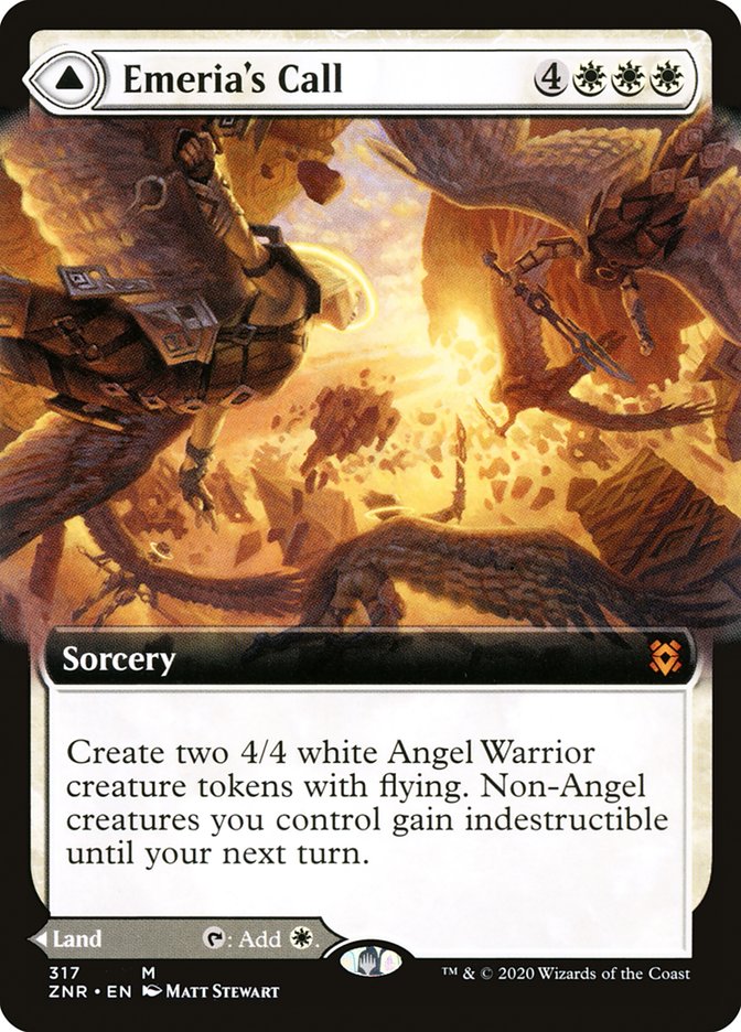 Emeria's Call // Emeria, Shattered Skyclave (Extended Art) [Zendikar Rising] | Boutique FDB TCG