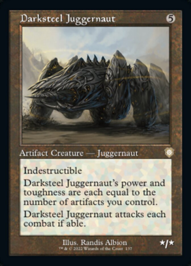 Darksteel Juggernaut (Retro) [The Brothers' War Commander] | Boutique FDB TCG