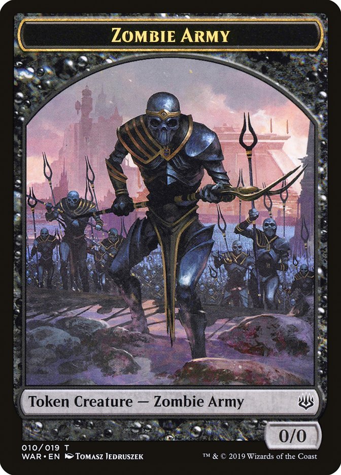 Zombie Army Token (010/019) [War of the Spark Tokens] | Boutique FDB TCG