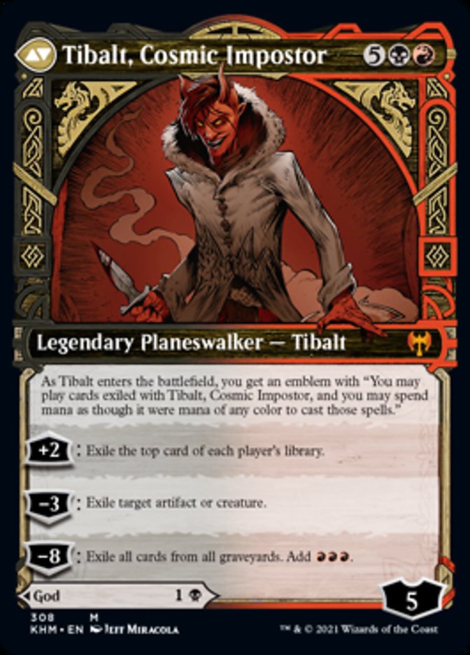 Valki, God of Lies // Tibalt, Cosmic Impostor (Showcase) [Kaldheim] | Boutique FDB TCG