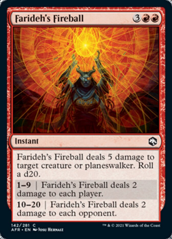 Farideh's Fireball [Dungeons & Dragons: Adventures in the Forgotten Realms] | Boutique FDB TCG