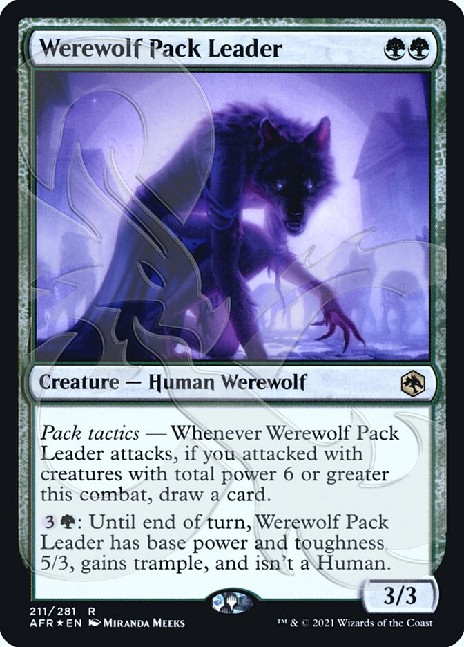 Werewolf Pack Leader (Ampersand Promo) [Dungeons & Dragons: Adventures in the Forgotten Realms Promos] | Boutique FDB TCG