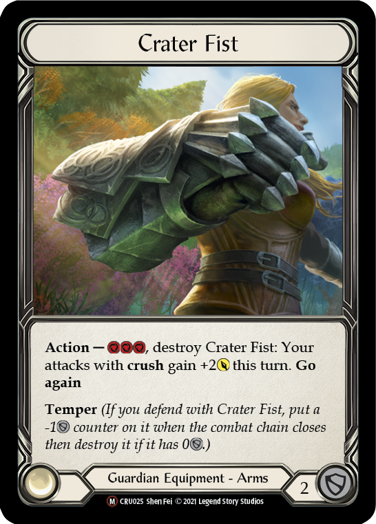 Crater Fist [U-CRU025] (Crucible of War Unlimited)  Unlimited Rainbow Foil | Boutique FDB TCG