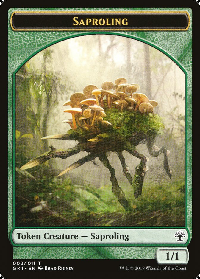 Wurm // Saproling Double-Sided Token [Guilds of Ravnica Guild Kit Tokens] | Boutique FDB TCG
