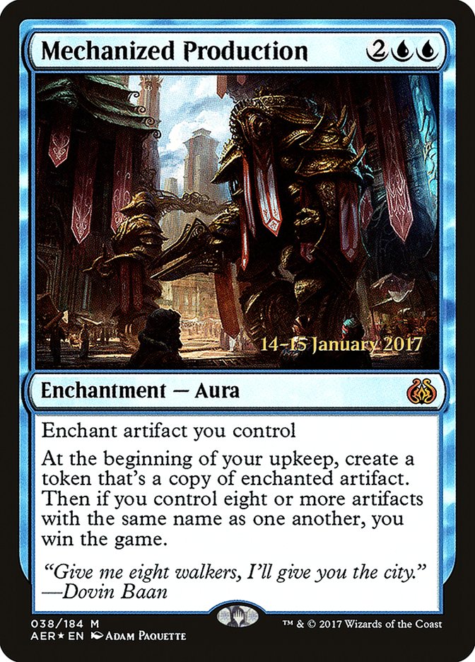 Mechanized Production [Aether Revolt Prerelease Promos] | Boutique FDB TCG
