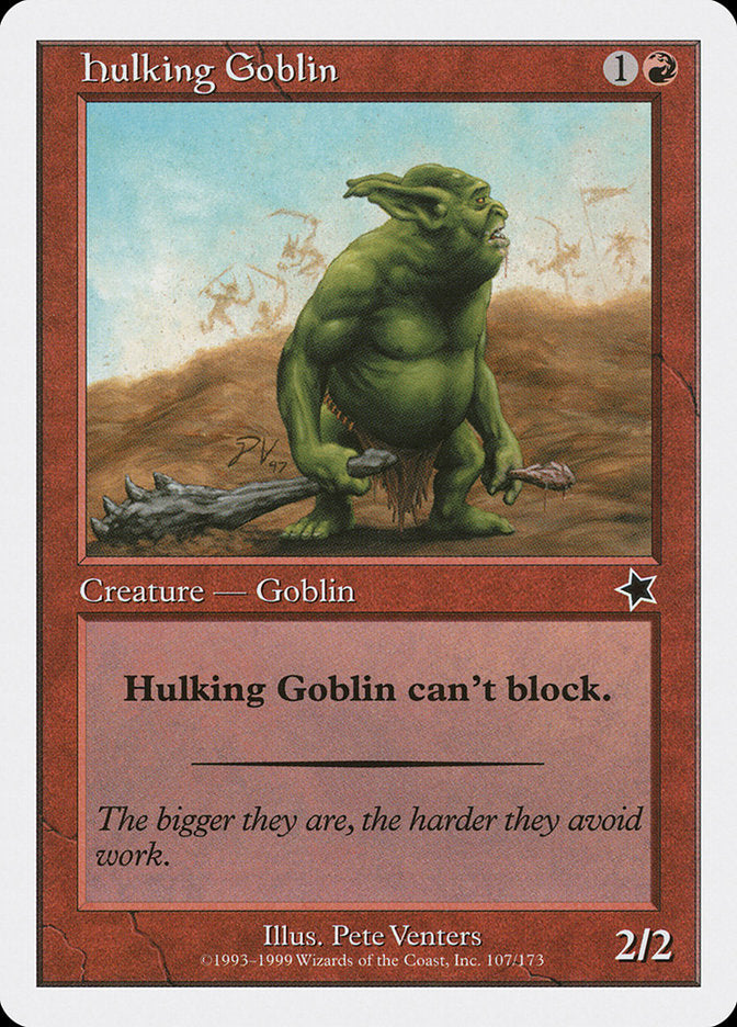 Hulking Goblin [Starter 1999] | Boutique FDB TCG