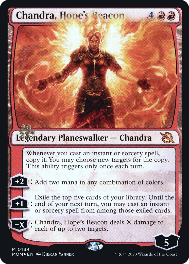 Chandra, Hope's Beacon [March of the Machine Prerelease Promos] | Boutique FDB TCG