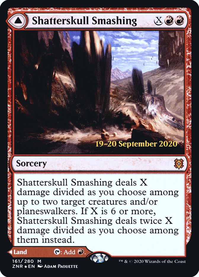 Shatterskull Smashing // Shatterskull, the Hammer Pass [Zendikar Rising Prerelease Promos] | Boutique FDB TCG