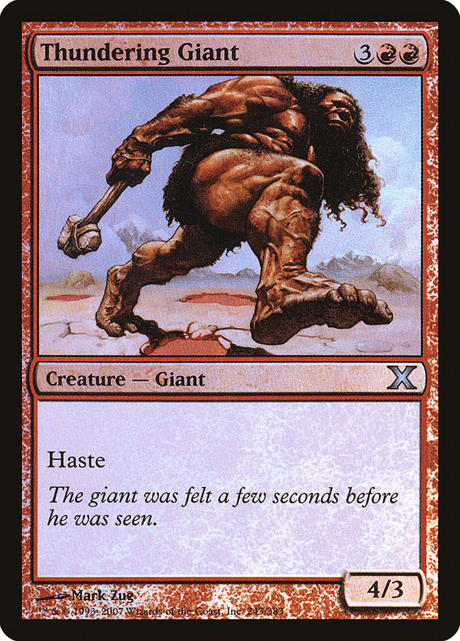 Thundering Giant (Premium Foil) [Tenth Edition] | Boutique FDB TCG