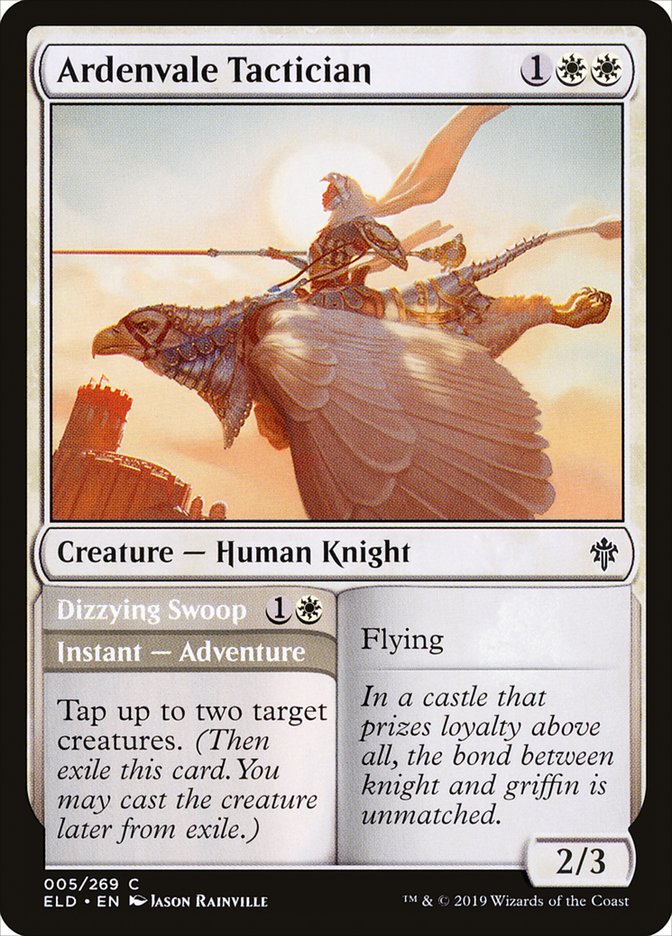 Ardenvale Tactician // Dizzying Swoop [Throne of Eldraine] | Boutique FDB TCG