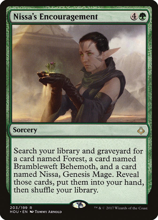 Nissa's Encouragement [Hour of Devastation] | Boutique FDB TCG