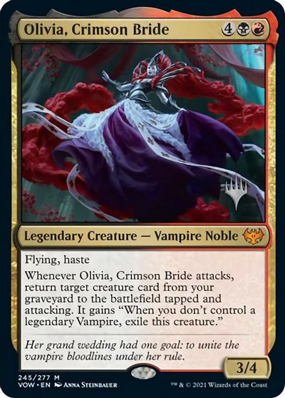 Olivia, Crimson Bride (Promo Pack) [Innistrad: Crimson Vow Promos] | Boutique FDB TCG