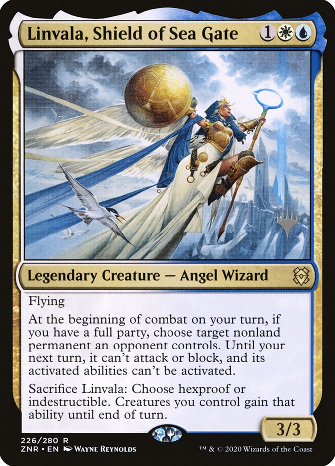 Linvala, Shield of Sea Gate (Promo Pack) [Zendikar Rising Promos] | Boutique FDB TCG