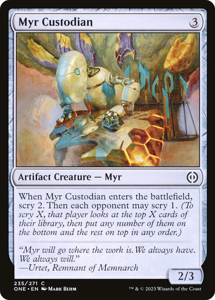 Myr Custodian [Phyrexia: All Will Be One] | Boutique FDB TCG