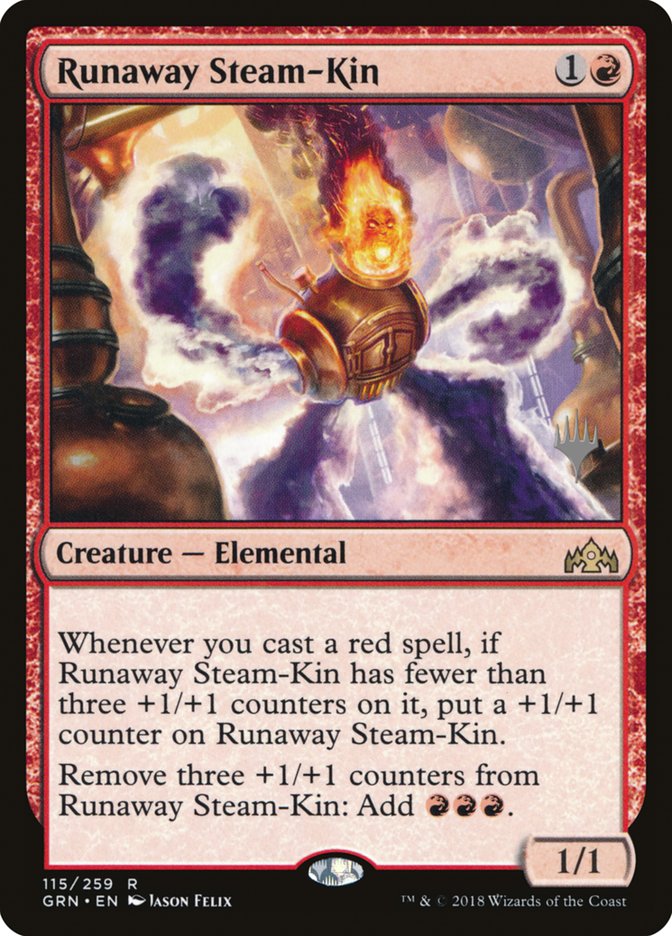 Runaway Steam-Kin (Promo Pack) [Guilds of Ravnica Promos] | Boutique FDB TCG