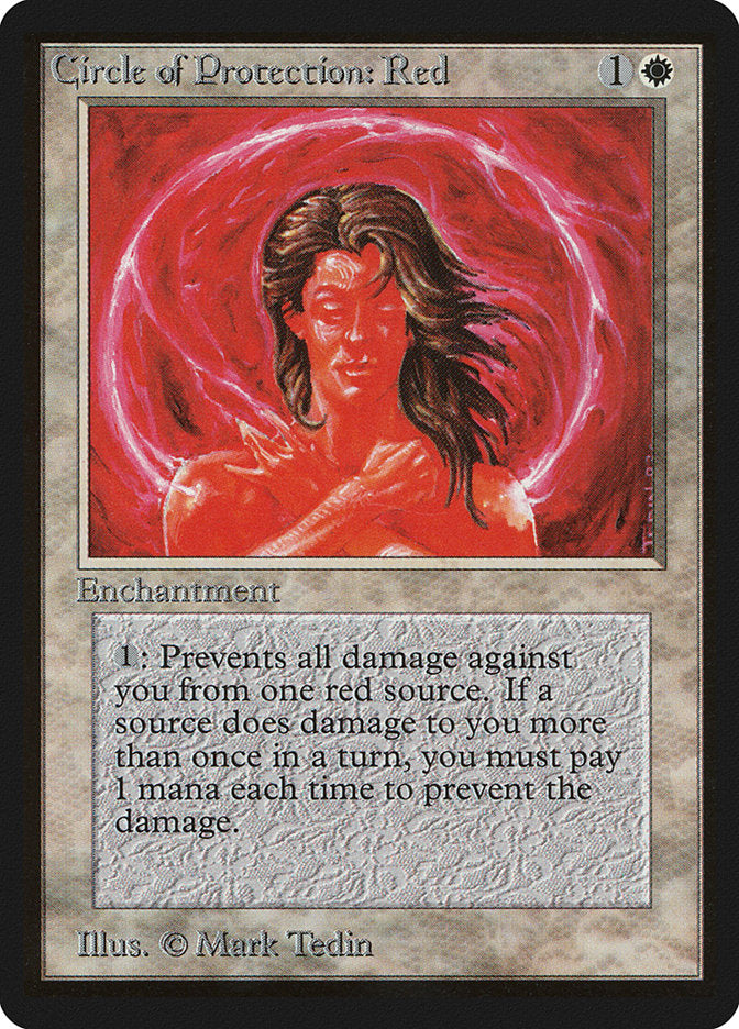 Circle of Protection: Red [Beta Edition] | Boutique FDB TCG