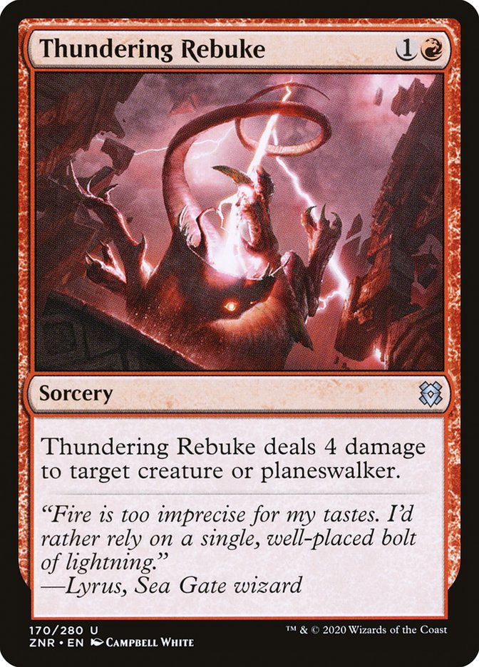 Thundering Rebuke [Zendikar Rising] | Boutique FDB TCG