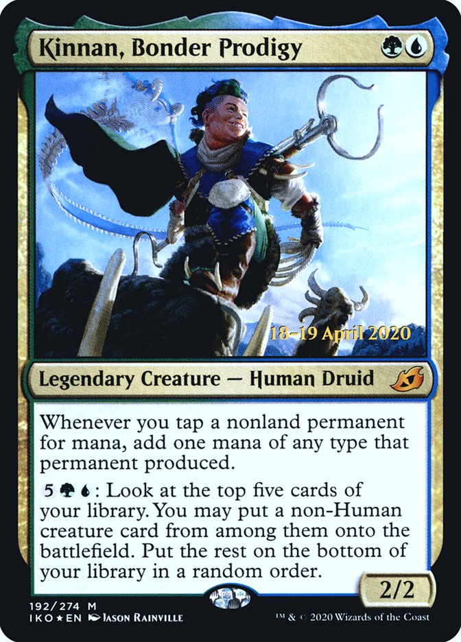 Kinnan, Bonder Prodigy [Ikoria: Lair of Behemoths Prerelease Promos] | Boutique FDB TCG