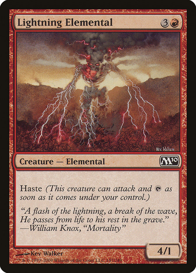 Lightning Elemental [Magic 2010] | Boutique FDB TCG