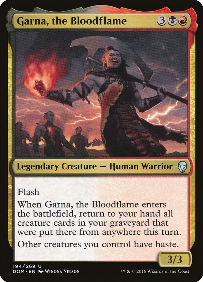 Garna, the Bloodflame [Dominaria] | Boutique FDB TCG