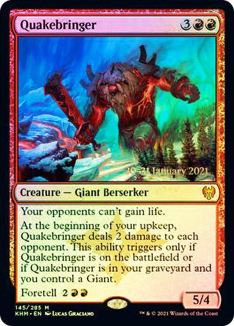 Quakebringer [Kaldheim Prerelease Promos] | Boutique FDB TCG