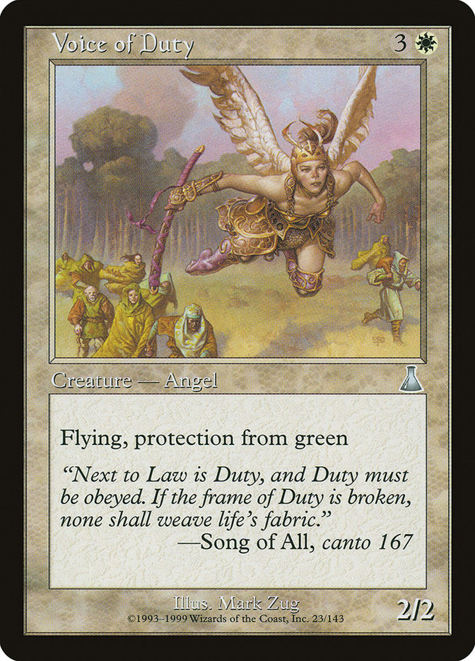 Voice of Duty [Urza's Destiny] | Boutique FDB TCG