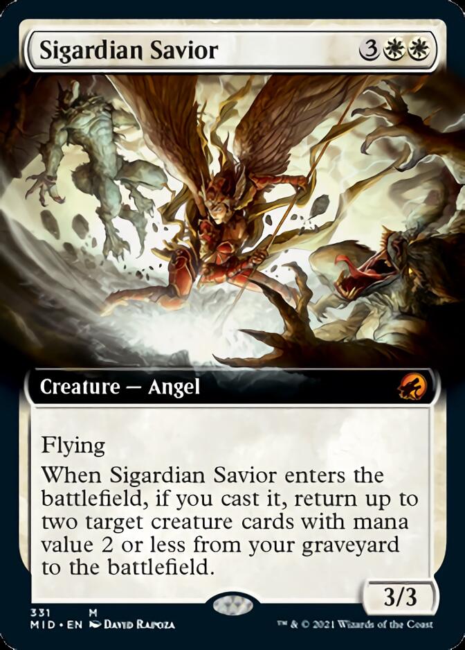 Sigardian Savior (Extended Art) [Innistrad: Midnight Hunt] | Boutique FDB TCG
