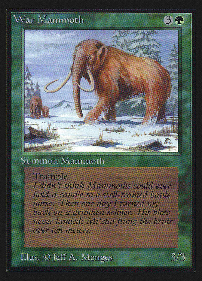 War Mammoth [Collectors' Edition] | Boutique FDB TCG