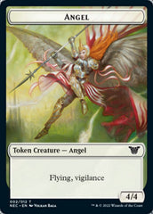 Angel // Elephant Double-Sided Token [Kamigawa: Neon Dynasty Commander Tokens] | Boutique FDB TCG