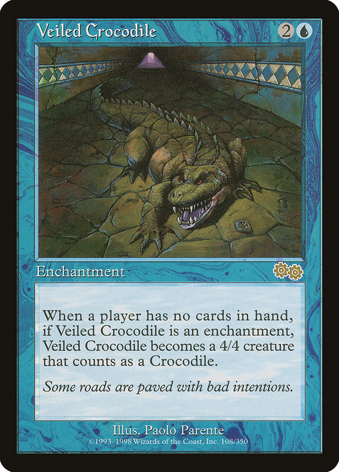 Veiled Crocodile [Urza's Saga] | Boutique FDB TCG