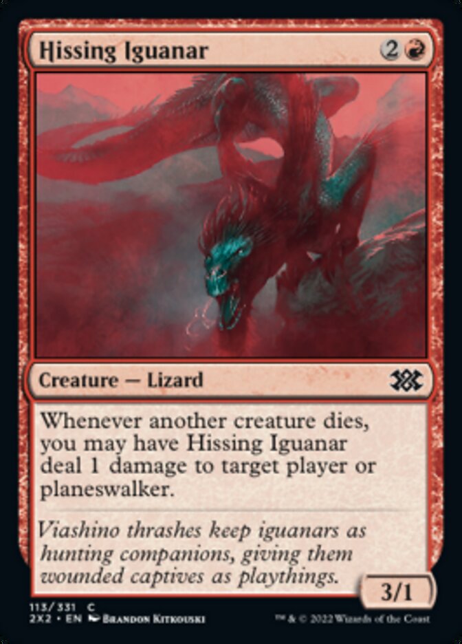 Hissing Iguanar [Double Masters 2022] | Boutique FDB TCG