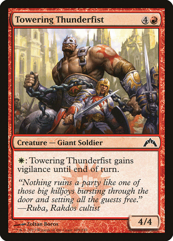 Towering Thunderfist [Gatecrash] | Boutique FDB TCG