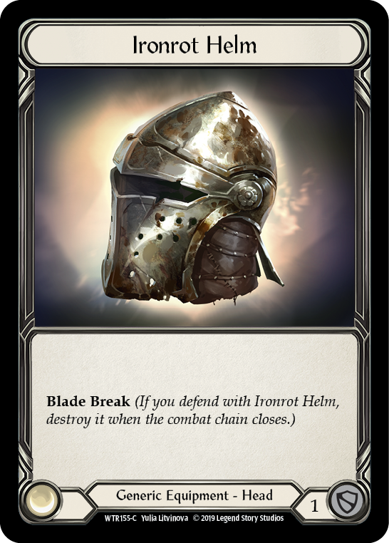 Ironrot Helm [WTR155-C] (Welcome to Rathe)  Alpha Print Cold Foil | Boutique FDB TCG