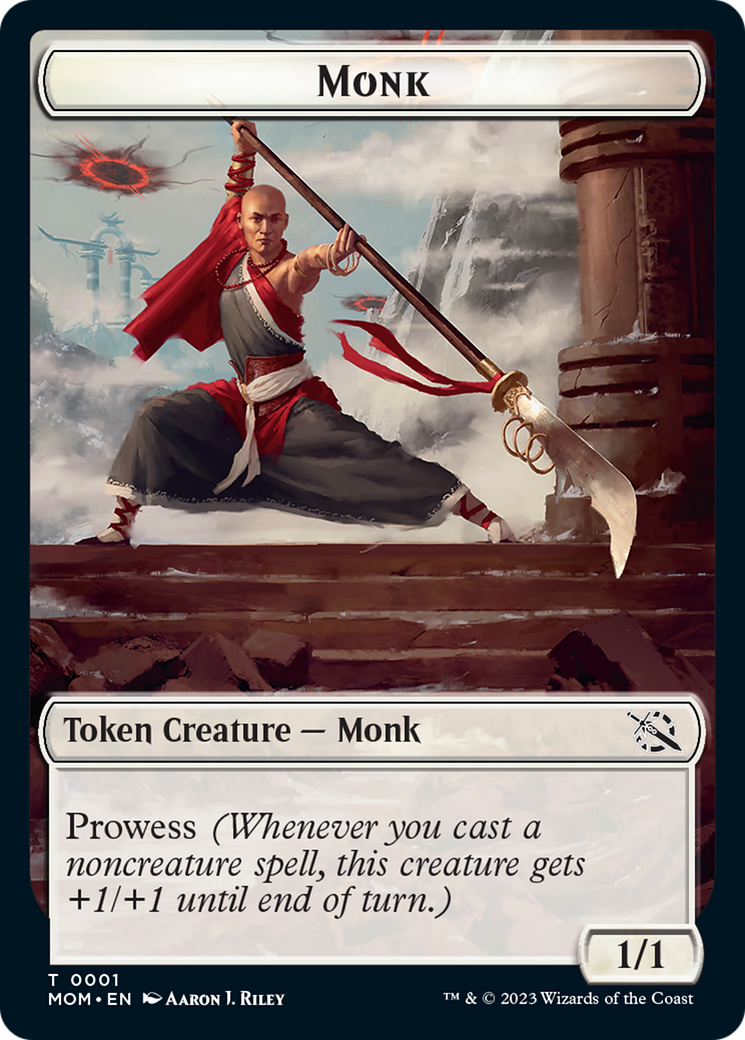 Monk // Kraken Double-Sided Token [March of the Machine Tokens] | Boutique FDB TCG