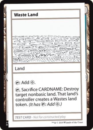 Waste Land (2021 Edition) [Mystery Booster Playtest Cards] | Boutique FDB TCG