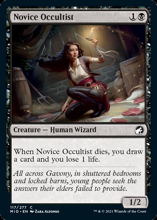 Novice Occultist [Innistrad: Midnight Hunt] | Boutique FDB TCG