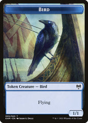 Dwarf Beserker // Bird Double-Sided Token [Kaldheim Tokens] | Boutique FDB TCG