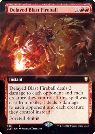 Delayed Blast Fireball (Extended Art) [Commander Legends: Battle for Baldur's Gate] | Boutique FDB TCG