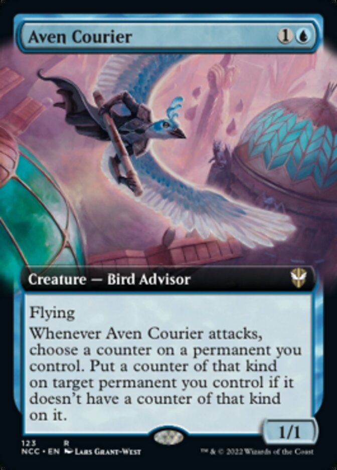 Aven Courier (Extended Art) [Streets of New Capenna Commander] | Boutique FDB TCG