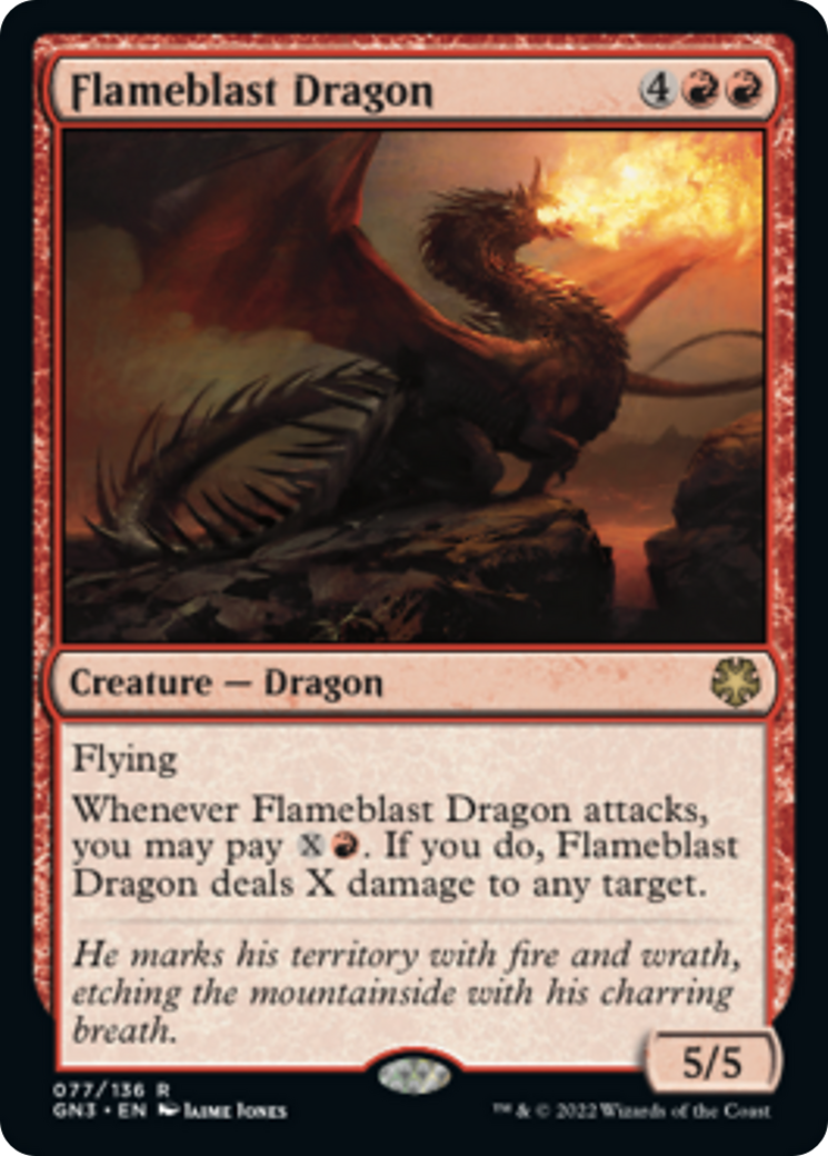 Flameblast Dragon [Game Night: Free-for-All] | Boutique FDB TCG