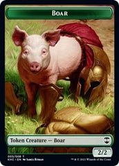 Boar // Spirit Double-Sided Token [Kaldheim Commander Tokens] | Boutique FDB TCG