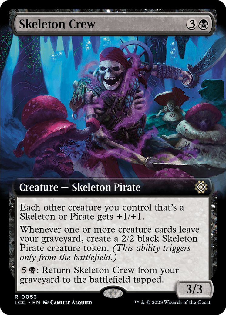 Skeleton Crew (Extended Art) [The Lost Caverns of Ixalan Commander] | Boutique FDB TCG