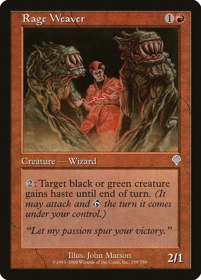 Rage Weaver [Invasion] | Boutique FDB TCG