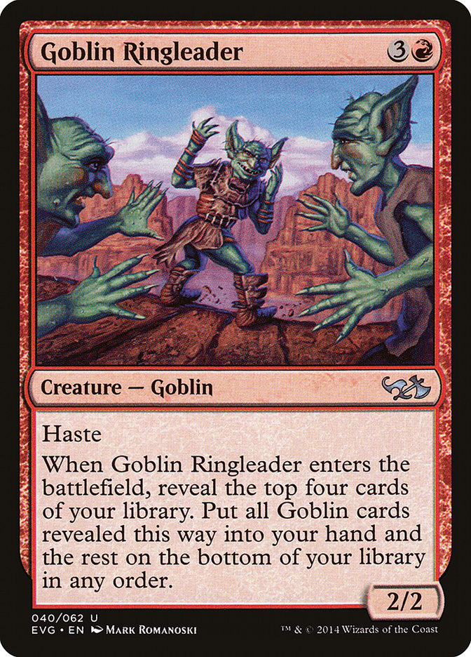 Goblin Ringleader (Elves vs. Goblins) [Duel Decks Anthology] | Boutique FDB TCG