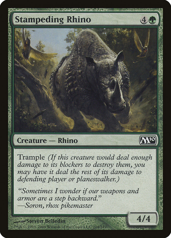 Stampeding Rhino [Magic 2010] | Boutique FDB TCG